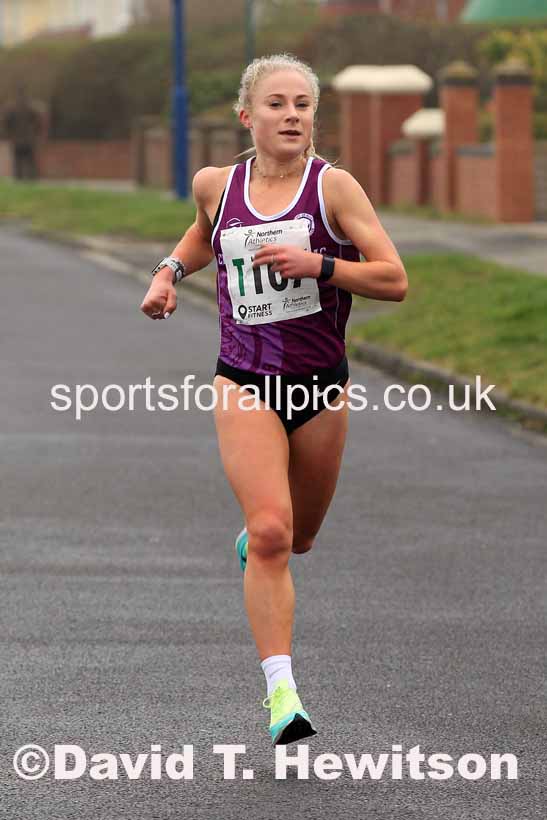 Senior womens 6 Stage 2023 Northern Mens 12 stage and Womens 6 Stage Relays and Young Athletes, Redcar. Photo: David T. Hewitson/Sports for All Pics